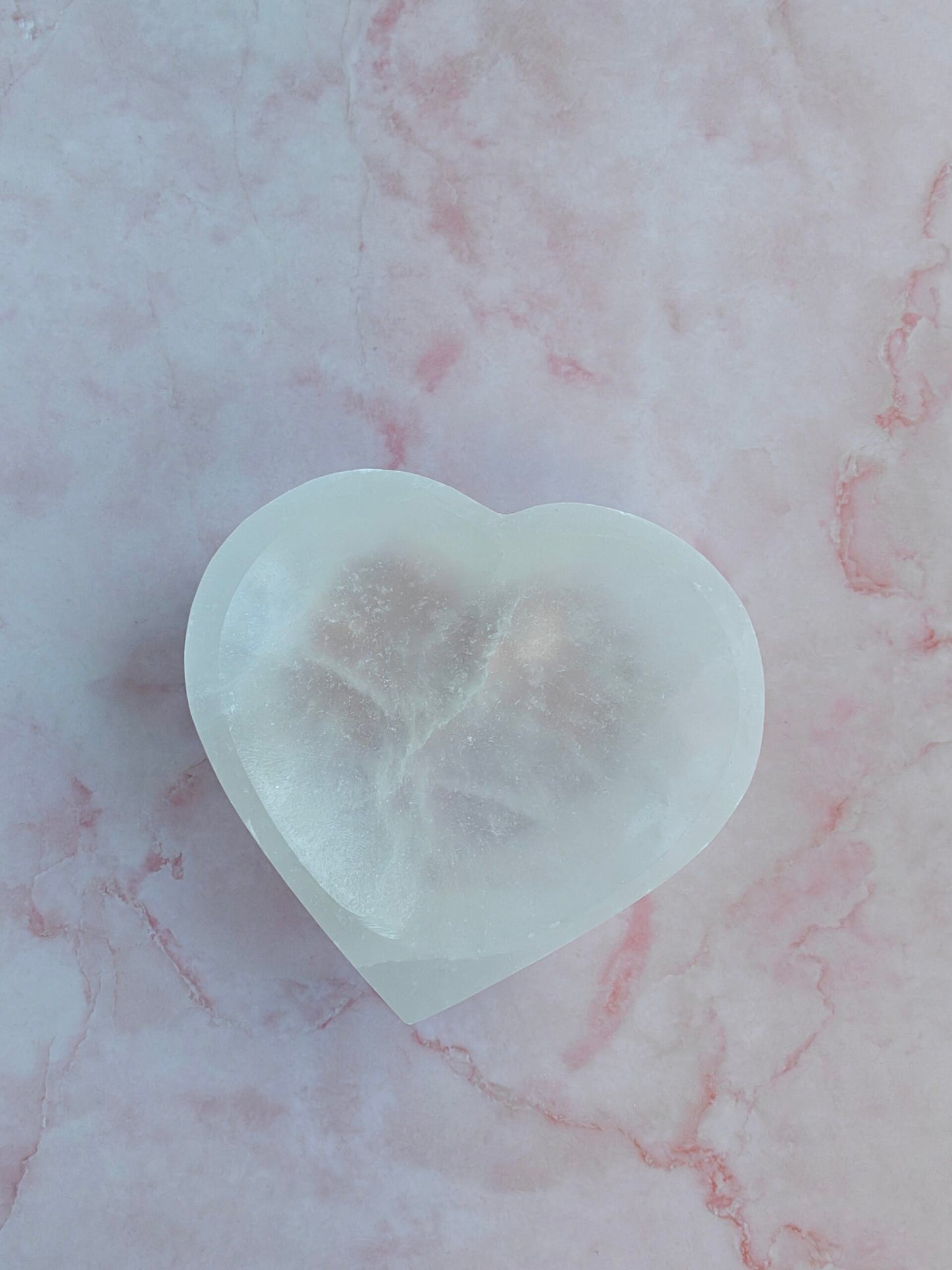 Selenit hjerte skål