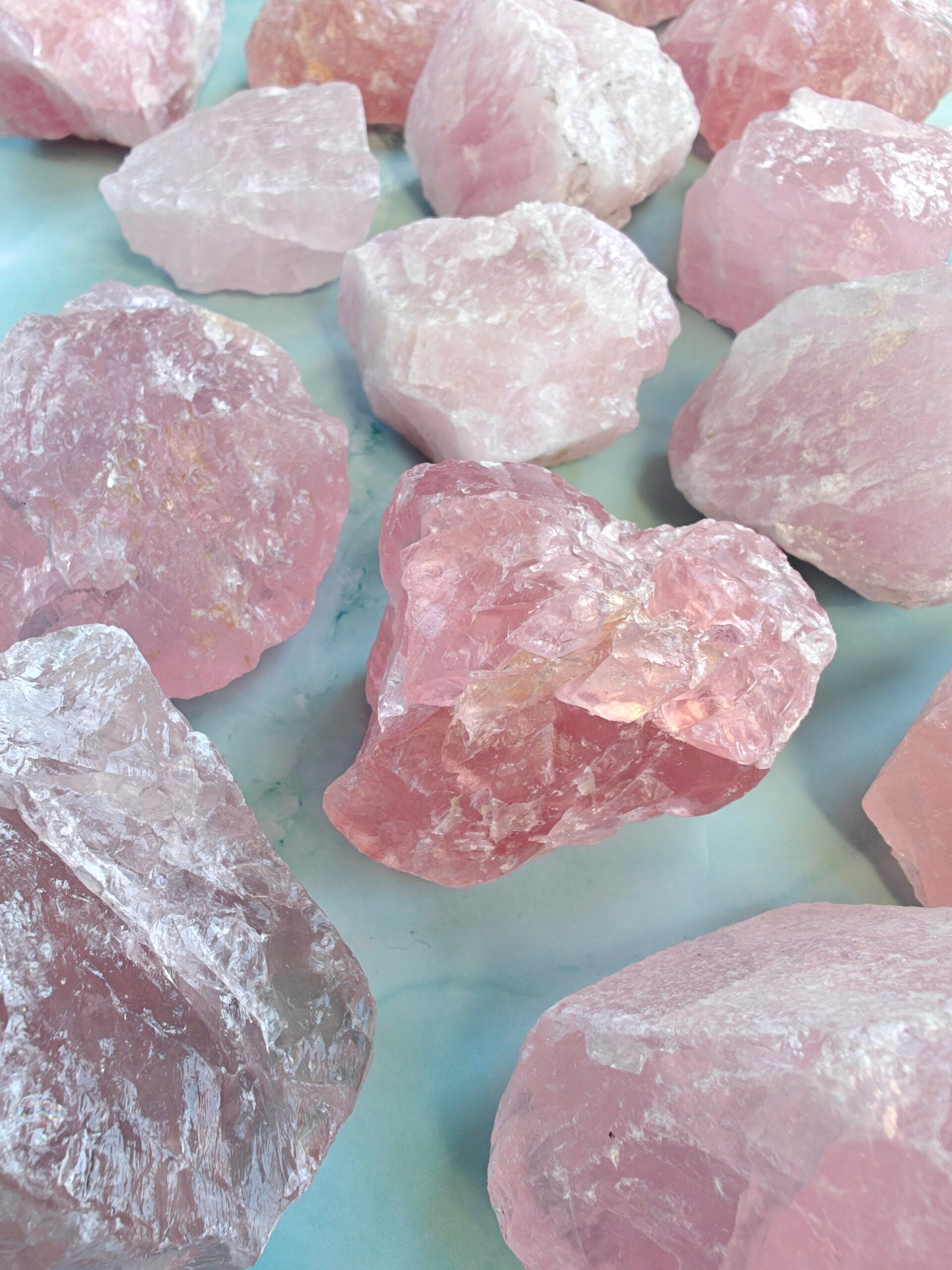 Rosakvarts rå - Stor