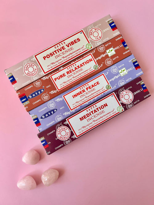 Røgelsespakken “Ro & Balance” – 4 dufte fra Satya